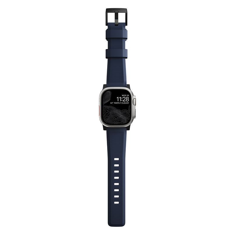 Curea de ceas, Nomad, pentru Apple Watch 45/44/42mm, albastru (Ingredi, NM01295785) by www.silkase.ro